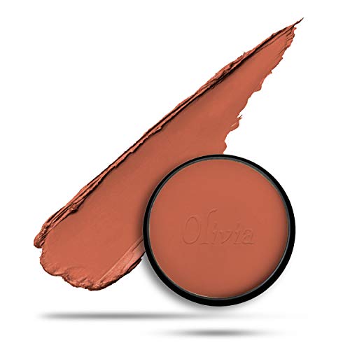 Image of Olivia Waterproof Tender Orange Makeup Natural, Matte, Velvety Cream Concealer Pan Cake (25g, Shade No.30) - Pack of 2