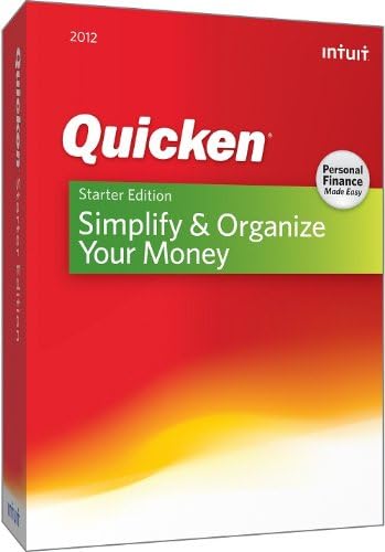 Intuit Quicken Starter Edition 2012 [Old Version]