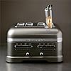 Kitchenaid tostapane - Artisan - Toaster 4 fette con scomparti extra-large e pinze autocentranti - Macchina per Toast con 7 Livelli di Doratura - Retro - Argento medaglia