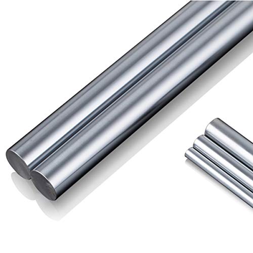 Leishent Linear Shaft Optical Axis Rod Cylinder Rail Shaft G6 Precision Linear Rail,Surface Roughness - Ra0.10M-Ra0.35M,Length - 400Mm,2 Pcs,Outer Diameter : 5Mm #TOP4