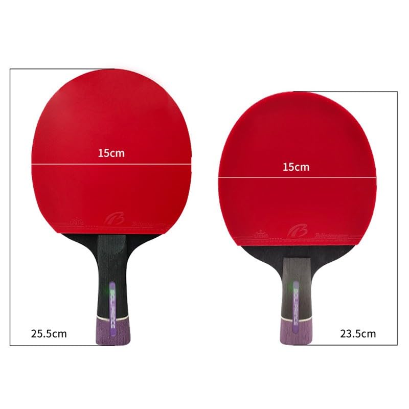 Mazza da Ping Pong, Racchetta Professionale con Piastra in Legno Puro a 7 Strati, for Principianti
