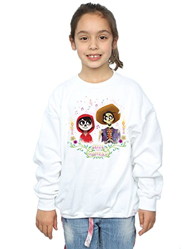 Disney Girls Coco Miguel and Hector Sweatshirt 9-11 Years White