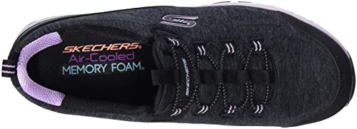 Skechers Skechers Women's Gratis Sport - Fascinating - Black Jersey Mesh/Lavender Mesh/White Trim - US 9