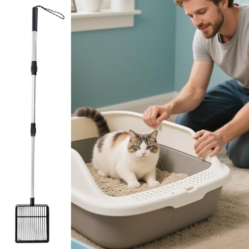 Pelle à litière pour chat anti-odeurs pour purifier le bac souillé - 7