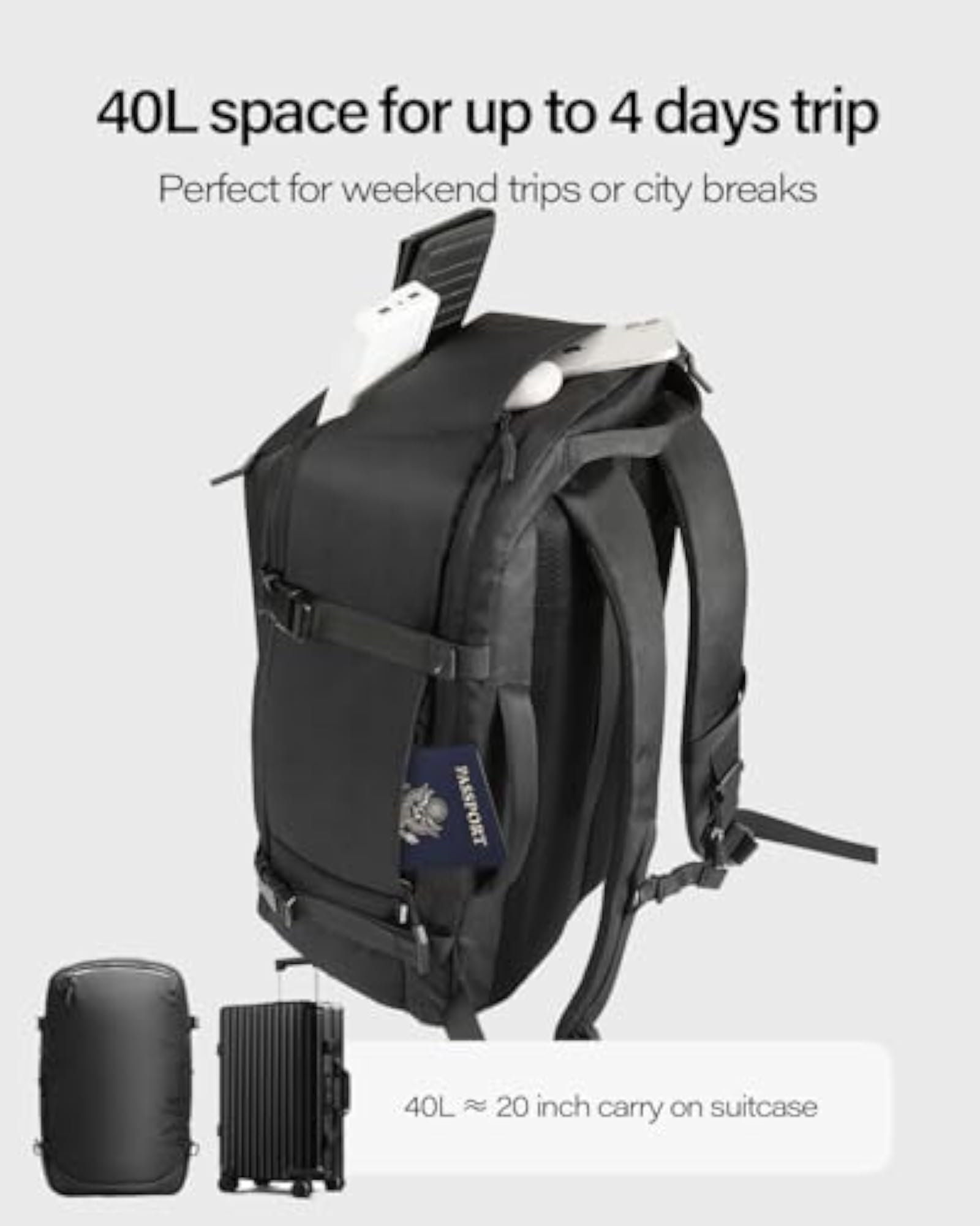 Travel Laptop Backpack, TSA Friendly Carry-on Luggage