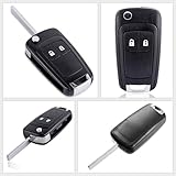 FINTERRY Car Key Fob Case for Vauxhall Opel – 2 Button Flip Remote Shell for Insignia, Astra J Mokka Meriva B Zafira C Corsa E – Replacement Key Housing HU100 Blade - Image 2