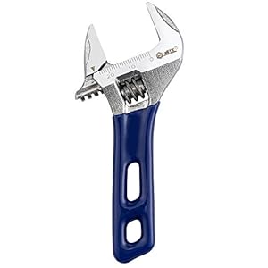 Wide Opening Stubby Adjustable Wrench Spanner with Short Handle Chrome Vanadium Steel Forged (4″)