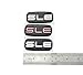 2Pcs SLE Cab Emblems 3D Badge Logo Nameplate Sticker Roof Pillar Replacement for SLE 15036134 Pickup Truck SUV (Silver/Black)