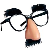 Funny Glasses Black Plastic Costume Accessories - Unisex (1 Count) - Stand Out & Spark Laughter at Any Party or Event!