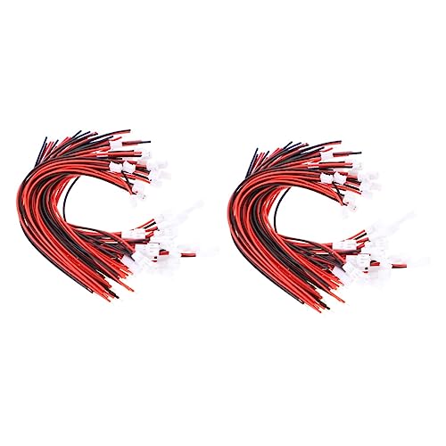 DOITOOL 40pcs Balance Plug Lead Extension Wire Pin Connector Cable for Printer Repair Accessory Thin Flat Extension Lead