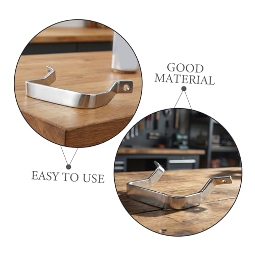 4 piezas de manija de olla de acero inoxidable para olla a presión y olla de sopa, manija resistente para cocina con espacio entre orificios de 9.8 cm miniatura 3