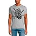 Ultrabasic - Camicia da Uomo con Grafica a Forma di Coltello nel Cuore - Sarcasmo da Uomo - Grigio - M