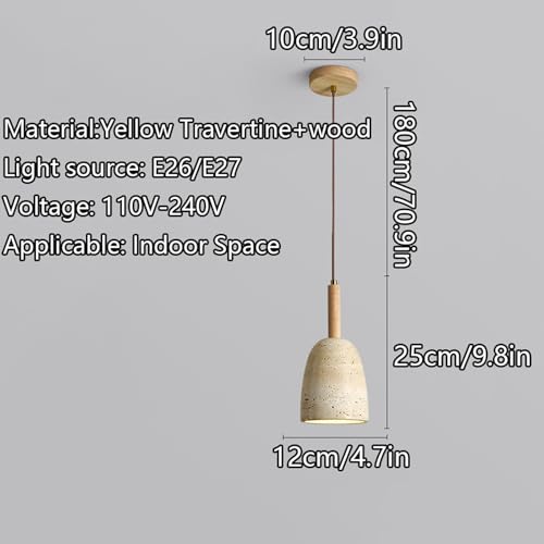 Lampe suspendue rétro E27 lustre créatif japonais noir - 7