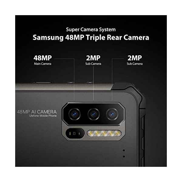 Ulefone-Armor-7-2020-Rugged-Smartphone-Unlocked-Android-10-IP68-Waterproof-Cell-Phones-Helio-P90-8GB128GB-48MP-2MP-2MP-Triple-Camera-5500mAh-QI-Wireless-Charge-63-FHD-Global-Bands-NFC Ulefone Armor 7 Rugged Smartphone Unlocked, Android 10, IP68/69K Waterproof Cell Phones Helio P90 8GB+128GB, 48MP + 2MP + 2MP Triple Camera, 5500mAh QI Wireless Charge, 6.3" FHD+, Global Bands, NFC