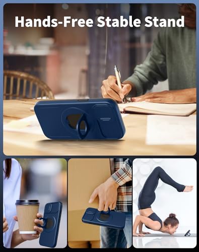 Coque iPhone 15 Plus MagSafe antichoc avec protège-écran et support