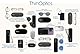 ThinOptics Pod 2.0 Lesebrille mit Schwarzer Rahmen und Kompaktem Universaletui - Lesebrille 2.0 mit Kompaktem Faltbarem Rahmen und Flex-Fit-Technologie