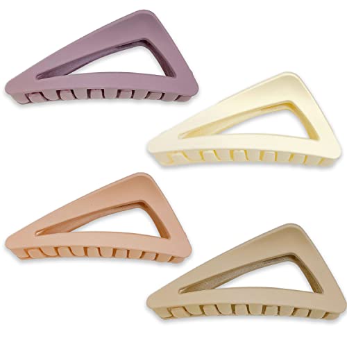 4 pinzas para el cabello, pinzas para el cabello, pinzas para el cabello, pinzas para el cabello grueso, pinzas para el cabello antideslizantes para mujeres y niñas, accesorios de peinado (4 colores)… Cover