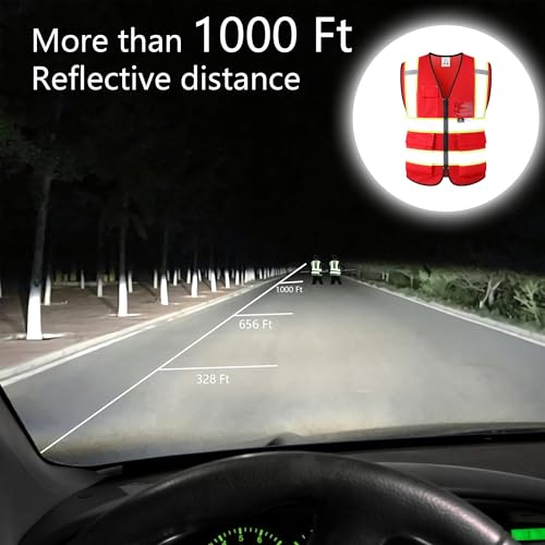 Image of Safety Vest for Men Women Reflective Construction Vest