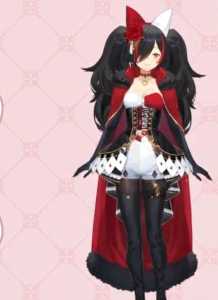 大神ミオ コスプレ ウィッグ付きフルセット アナザー 赤 衣装 Amazon | [EN HUI] 大神ミオ 新衣装 赤の女王 コスプレ衣装風