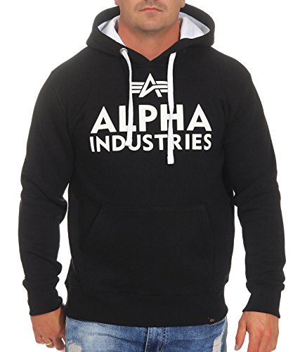 Alpha Industries Foam Print Hoody Kapuzensweat für Herren Black/White