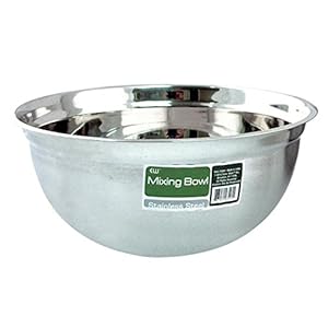 Euro-Ware Mixing Bowl, 5 Quart, Stainless Steel