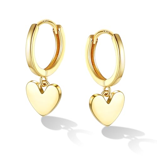 Chriscoco Herz Ohrring Anhänger 925 Silber für Damen Mädchen -...