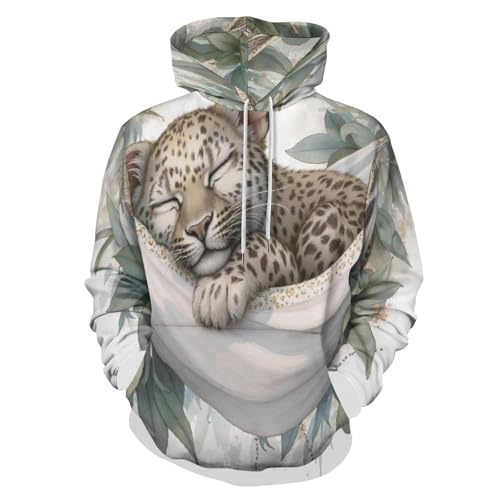 Sweat à capuche léopard pour vos moments de détente et balades en nature