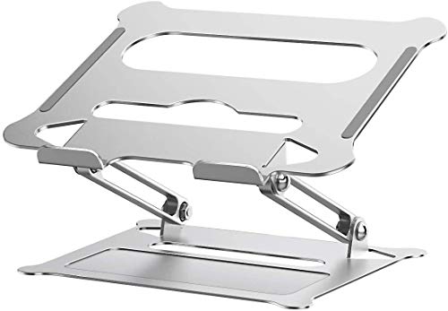 Soporte de Portátil,BOBOH Aluminio Soporte para Laptop Portátil Plegable y Ajustable Soporte Ordenadores para Todos Los Portátiles 11-17 Pulgadas MacBook/Ordenadores Portátiles/Notebook/DELL/HP/Lenovo