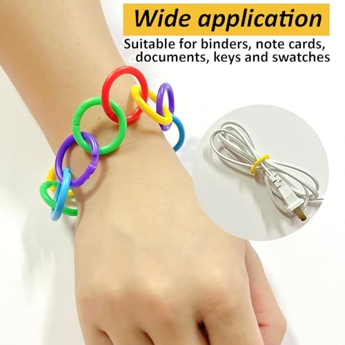 Anillos de plástico para carpetas de hojas sueltas para evitar la pérdida de folios y documentos 4