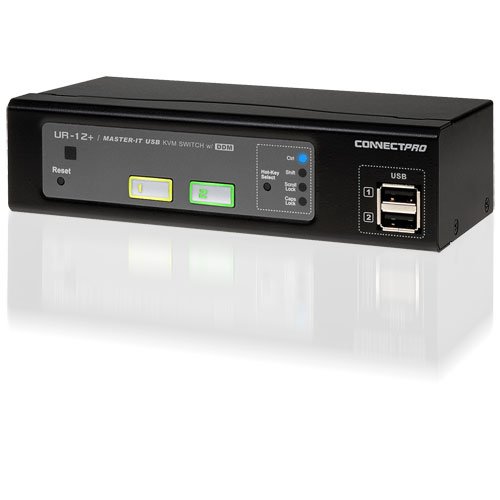 Amazon | CONNECTPRO 2ポート USB2.0 KVMスイッチ タッチパネル対応 UR