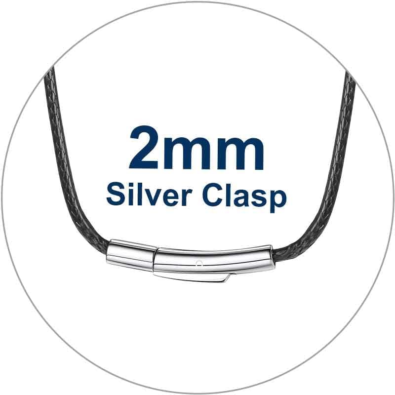 ChainsPro Men Waterproof Braided Leather Necklace Wax Rope Chain, Customize Available, 2/3mm Width, With Snap Clasp, 16”18" 20" 22" 24" 26" 28" 30"-Send Gift Box - Image 7
