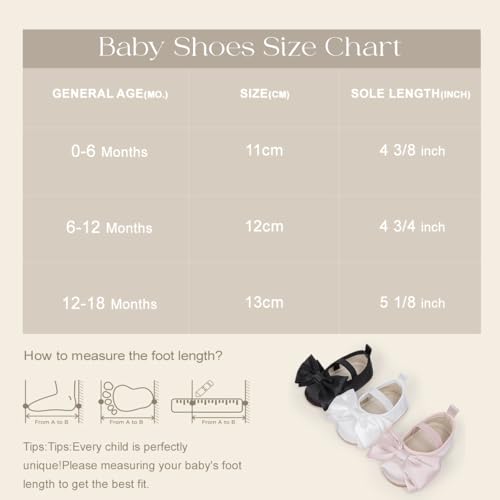 Image of Meckior Infant Baby Girl Sandals Soft Non-Slip Rubber Sole Handmade Princess Wedding Dress Shoes Toddler First Walkers