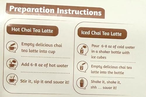 Té chai latte instantáneo vainilla 10 sobres miniatura 6