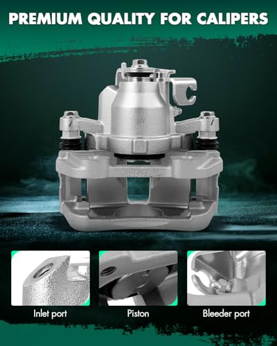Image of SCITOO 18B5467 18B5466 Rear Brake Calipers Fit For Ford For Explorer For Flex For Taurus 2013-2019,For Lincoln For MKS 2013-2015,For Lincoln For MKT 2013-2019, Disc Brake Caliper Assemblies,2PCS