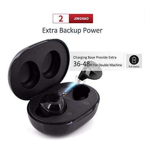 Jinghao Rechargeable Hearing Amplifier for Seniors,Easy Use for Elder,Portble Carrying with Charging Base,Two Packs for Left and Right Ear - Thumbnail 7