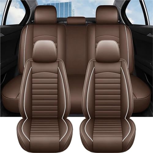 Housses de siège voiture en cuir marron confort premium