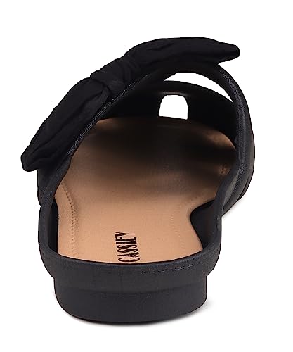 Image of CASSIEY Fashion Slippers For Women slipper Printed Bow design Slip on Flat Sandals