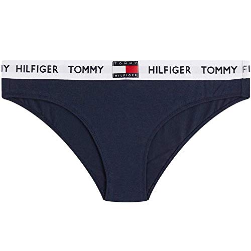 Tommy Hilfiger Thong, Tanga Mujer, Azul (Navy Blazer 416), 38 (Talla del Fabricante: SM)
