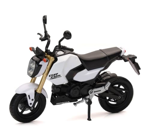 Diecast Model Bike Motorcycle Compatible for NewRay Honda GROM 1:12 Scale White 58503B