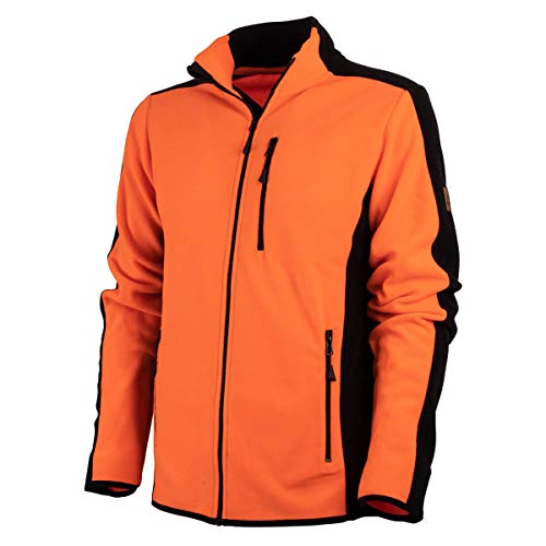FORSBERG Fleecejacke Bjarkir, Farbe:orange/schwarz, Größe:XL