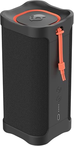 Lifeworks Skullcandy Terrain XL XT Wireless Bluetooth Speaker - IPX7 Waterproof Portable Speaker, 18 Hour Battery, Nylon Wrist Wrap, True Wireless Stereo (Black)