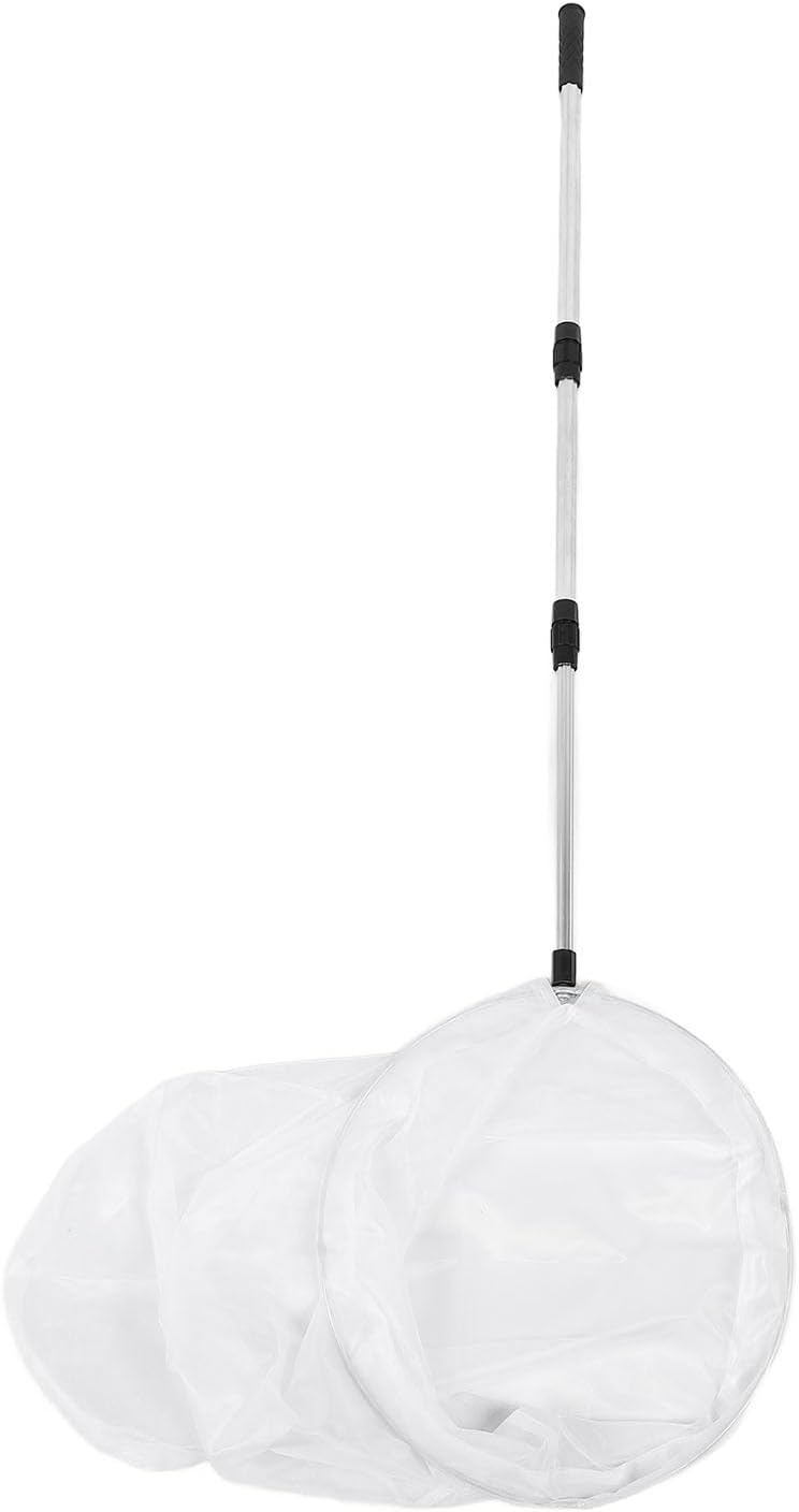 SUNGOOYUE Fishing Net with Telescopic Pole, Lightweight Telescopic Aluminum Shrimp Net for Children Outdoor Exploration