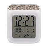 Utilizzabile ovunque: progettata come elegante sveglia da comodino con stampa a farfalla cardinale per camera da letto, pratica per ufficio, cucina, soggiorno, bagno, camera degli ospiti, sala da pranzo e come orologio digitale in aula / orologio digitale in classe; adatto anche per ambienti dormitorio universitario