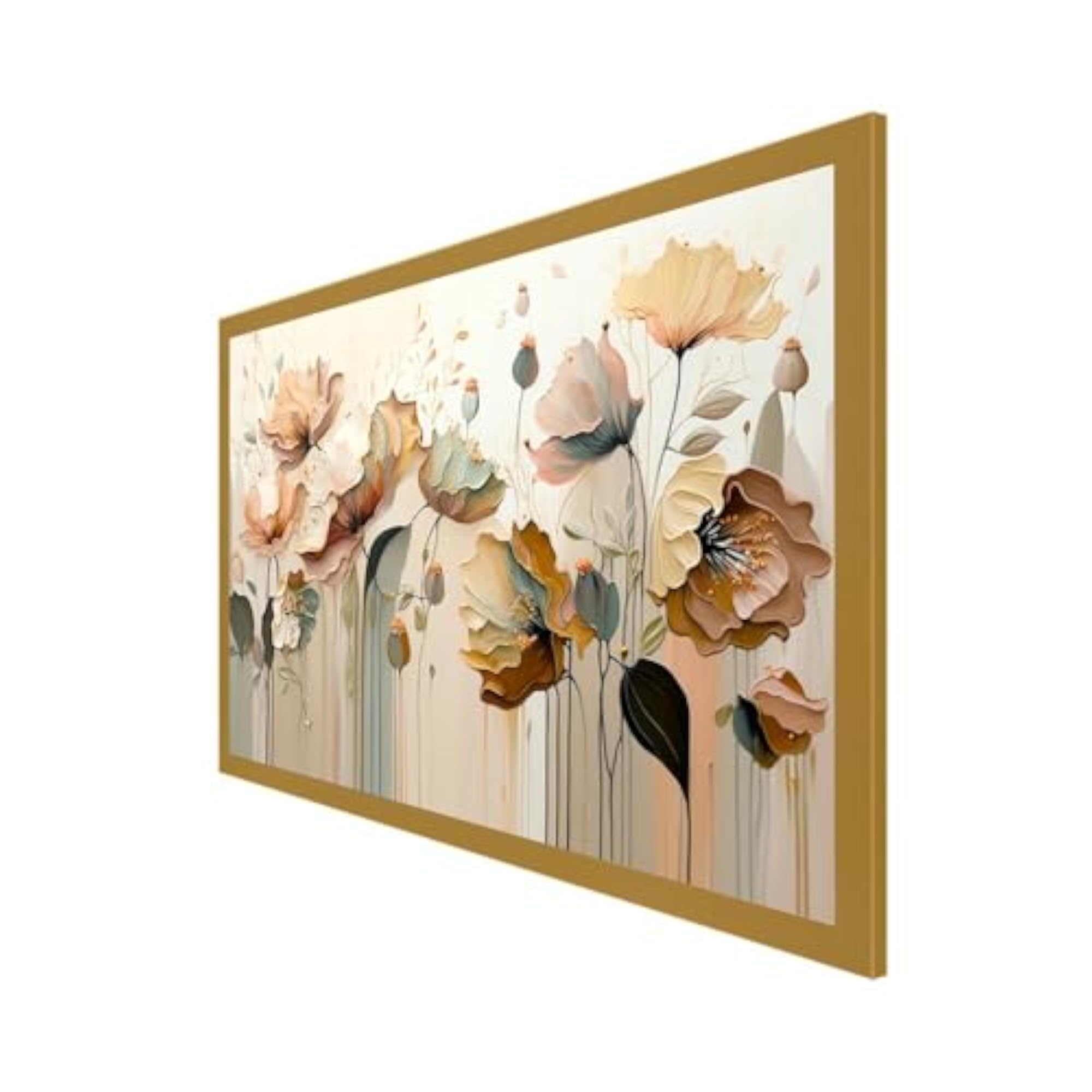 Blossom Abstract Flower Aesthetic Canvas Wall Painting