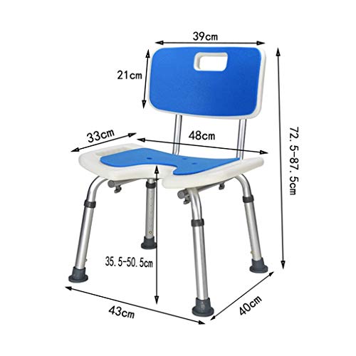 Siège pour tabouret de bain réglable et banc de douche léger