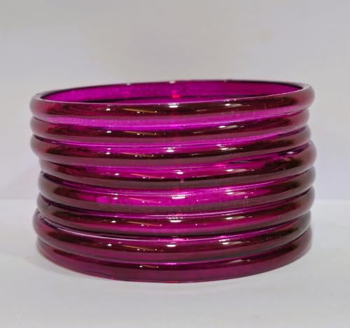 Image of Colorful Jelly Bangles Set of 8 - Transparent Candy Color Stackable Bracelets, Lightweight Fashion Accessories for Women & Girls