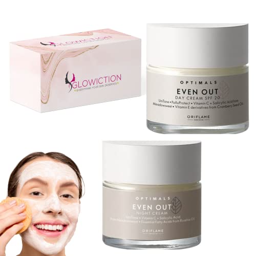 Even Out Day Cream Spf20, Even Out Night Cream, Vitamin C, Salicylic Acid And Moisturizer For The Face, Reduces The Appearance Of Birthmarks, Sun Spots And Dark Spots.facial Cleansing,Washing Sponges. #TOP2