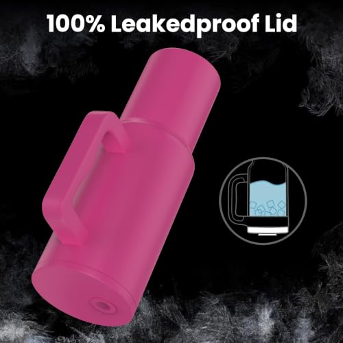 Image of enem Tumbler, Candy Pop, Insulated Premium Vacuum Leak Proof Tumblers, Stainless Steel Travel Mug with Handle, Lid & Straw, 1.2L Tumbler for Coffee, Iced Tea, or Water