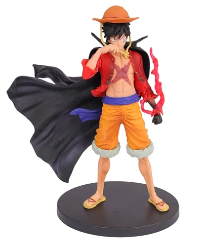 Image of Daiyamondo Premium Anime Action Figure- Unlease The Power of Highly Detailed Collectible with Dynamic Pose (Red Black Stand Luffy)