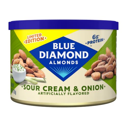 Blue Diamond Almonds | 6oz | Sour Cream and Onion Flavored Snack ...